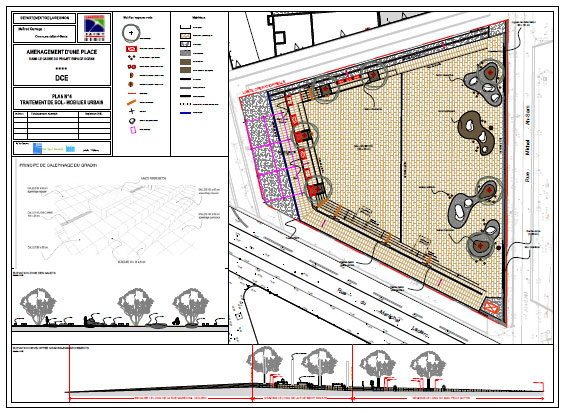 Espaces publics TRAMES - Place Espace Océan