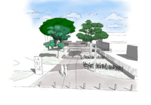 Espaces publics TRAMES - Requalification des rues Bertho et la Poste