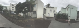 Espaces publics TRAMES - Groupe d'habitation Terre rouge